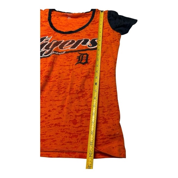 Detroit Tigers Women’s Graphic Tee – Orange & Navy, Size L - Picture 3 of 10